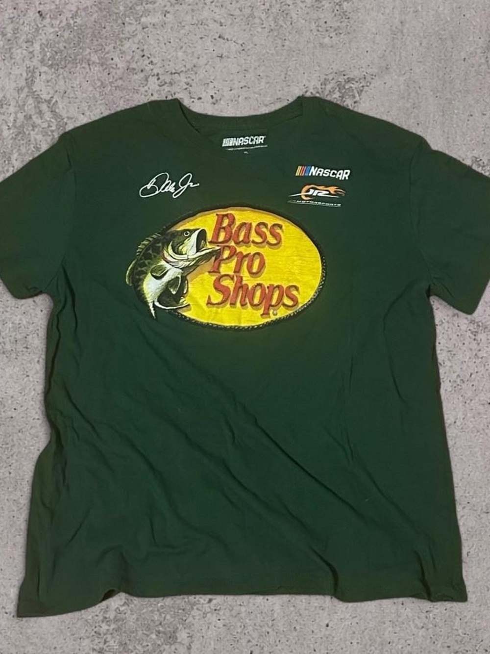 NASCAR Bass Pro Shops Dale Jr JR Motorsports Green Graphic Tee XL